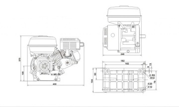 GX160 ENGINE пила, компактор, аэратор Wacker