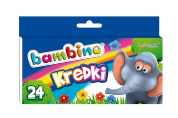 K641 KREDKI BAMBINO ŚWIECOWE SZKOLNE 24 KOLORY k6o