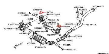 Прокладка нижнего выпускного коллектора Impreza GT/WRX/STI Forester S Turbo XT