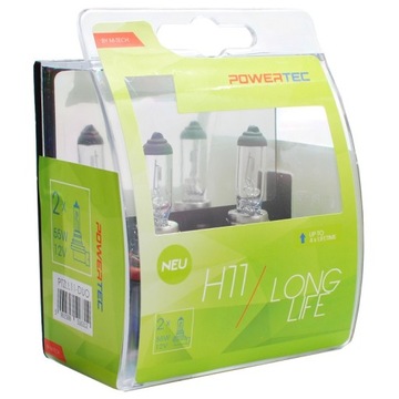 2x Żarówka H11 Long Life PowerTec 12V DUO