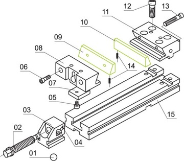 WKŁADKI SZCZĘKOWE ROWKOWANE 100MM DO IMADEŁ FPZ