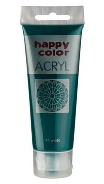 Farba akrylowa Happy Color 75ml ciemnozielona