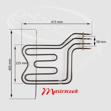 Верхний нагреватель для духовки Mastercook Wrozamet
