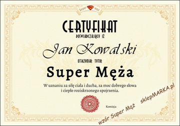 Mąż na medal Pantofle - super prezent dla Niego 49