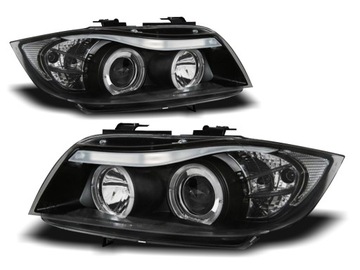 ФАРЫ BMW E90 E91 05-08R ANGEL ГЛАЗА БЕЛОЙ КОЛЬЦА LED