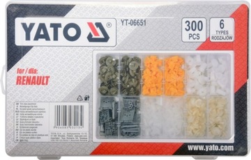 Yato YT-06651 Комплект запонок один. Рено 300 шт.