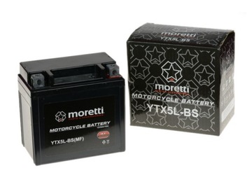 Akumulator Żelowy Moretti YTX5L-BS/MTX5L-BS