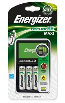 ŁADOWARKA ENERGIZER MAXI + 4 AKUMULATORKI 2000mAh