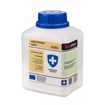 Askorbinian sodu 100g gatunek czysty w proszku Witamina C Biomus