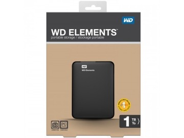 Внешний ДИСК WD ELEMENTS 1 ТБ черный