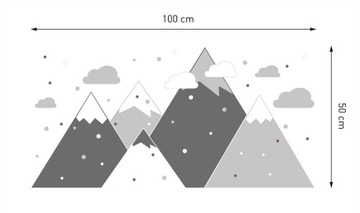 Наклейка на стену Скандинавские ГОРЫ! Большой выбор!