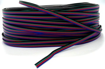 PRZEWÓD KABEL DO TAŚMA LED RGB 4-ŻYŁOWY 1M