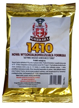 Drożdże gorzelnicze GOZDAWA 1410 140g na 25L