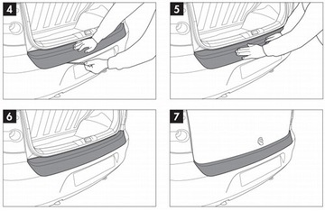 НАКЛАДКА НА БАМПЕР LUX STRIP VW T5 2012 - ДЕТАЛЬ