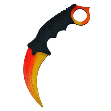 Drewniany NÓŻ KARAMBIT cieniowany SUNSET CS:GO