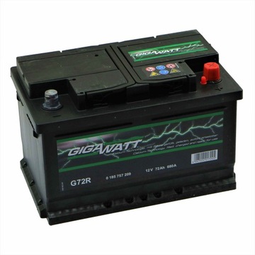 Akumulator Gigawatt G72R 12V 72Ah 680A Bosch