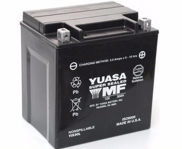 AKUMULATOR YUASA YIX30L ETX30L 12V/30Ah 385A PRĄD