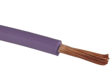 PRZEWÓD KABEL LGY H05V-K 1x0,5mm2 FIOLETOWY 100mb