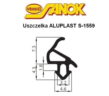 ПВХ окно уплотнение Aluplast S-1559 профиль