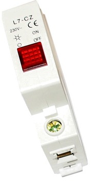 KONTROLKA SYGNALIZACYJNA LAMPKA NA SZYNĘ TS35 1F