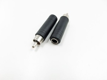 adapter wtyk rca chinch / gniazdo jack mono 6,3