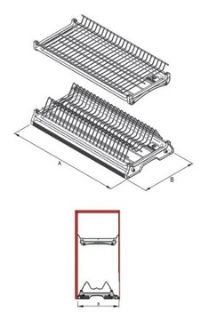 REJS VARIANT 3 ХРОМ Сушилка для шкафа 80