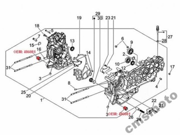 ВТУЛКА ВТУЛКА ДВИГАТЕЛЯ 10x24x30 PIAGGIO VESPA APRILIA GILERA