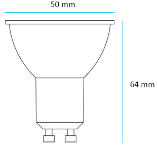 2x ŻARÓWKA LED GU10 6W BIAŁA CIEPŁA 3000K MOCNA NIEMRUGAJĄCA