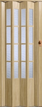 DRZWI HARMONIJKOWE VIVALDI CRYSTALLINE GLASS DĄB SONOMA 100 CM