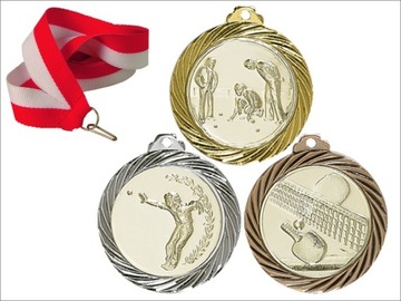 PIĘKNY MEDAL 32mm+ aluminiowe wklejki GRATISszarfa