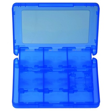 Игровая коробка IRIS с 22 игровыми карточками для консолей Nintendo 3DS и 2DS, синяя