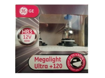 ŻARÓWKA GE HB3 MEGALIGHT ULTRA +120% KOMPLET 2 SZT