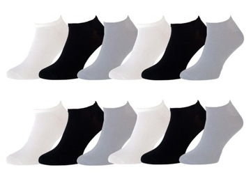 PONOŽKY členkové ponožky bambusové SUPER CENA 12par r35-40