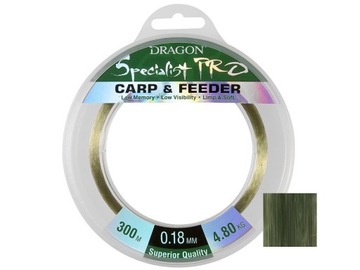 Леска Dragon Specialist Pro CARP & FEEDER 0,30 0,3 мм х 300 м