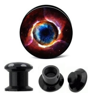 TUNELE PLUGI AKRYLOWY TUNEL PLUG GALAXY EYE 8 mm