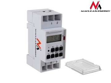 ПРОГРАММАТОР ВРЕМЕНИ НЕДЕЛЬНЫЙ ТАЙМЕР НА DIN-РЕЙКУ 16А 3600Вт Maclean MCE09