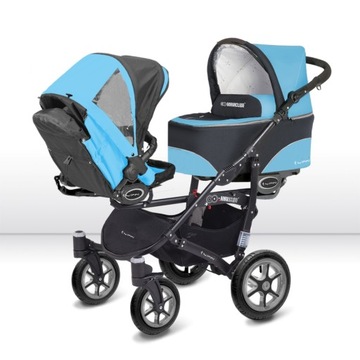 Baby Active TWINNI - коляска для близнецов TWINNY 3 в 1