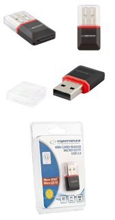 RED Mini Czytnik kart micro SD SDHC USB 2.0 Espera