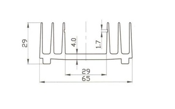 RADIATOR PR50/215/SE ALUTRONIC długość 215mm