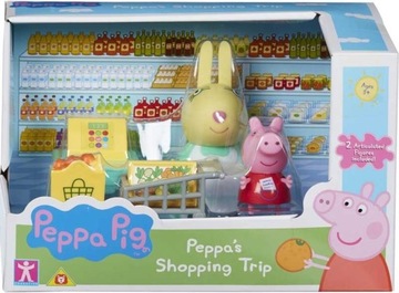 Świnka Peppa Pig Sklep Pani Królik + Peppa zakupy