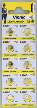 10x ЩЕЛОЧНАЯ БАТАРЕЯ AG4 VINNIC 377 626 G4 LR66