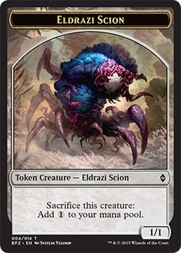 MTG 5x Eldrazi Scion Token