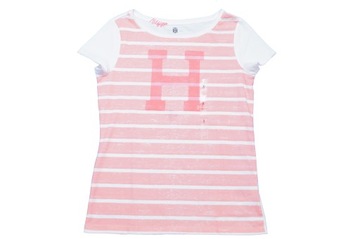 TOMMY HILFIGER T-Shirt Damski RÓŻOWY Roz: S