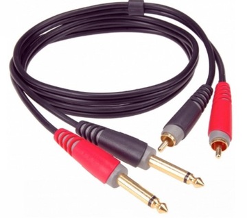 Klotz AT-CJ0100 KABEL 1m 2xJACK/2xRCA