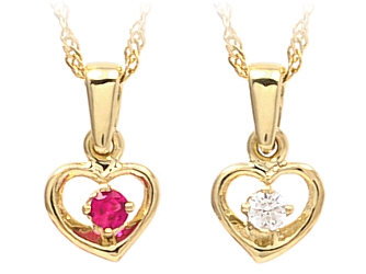 ZLOTY naszyjnik WISIOREK i ŁAŃCUSZEK serce KOMUNIA