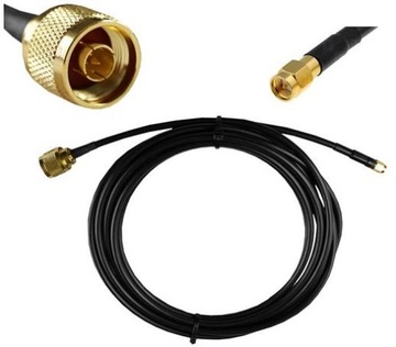 BARDZO DOBRY 5m KONEKTOR ANTENOWY RF-240 SMAm/Nm