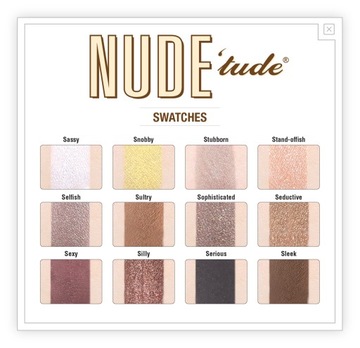 ПАЛИТРА ТЕНЕЙ ДЛЯ ВЕК THE BALM Nude TUDE