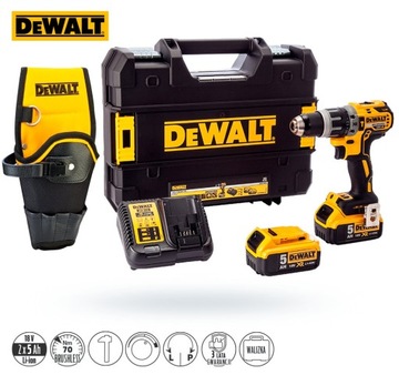 DCD796P2 ОТВЕРТКА DeWalt 18 В 2x5,0 Ач УДАР + КОБУРА