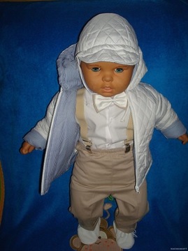 КОСТЮМ ДЛЯ КРЕСТЕНИЯ 8 ШТ. КУРТКА ДЖЕМПЕР ДРУГИЕ 68