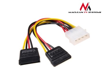 Адаптер питания MOLEX на 2 x SATA power 15pin